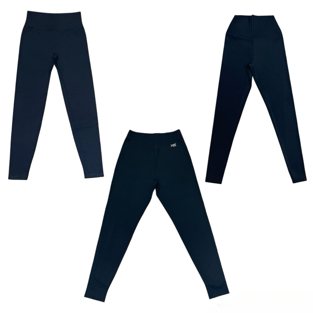 PINK Victoria's Secret Black High-Waist Leggings